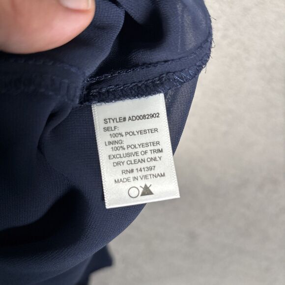 NWT ASTR The Label Shift Dress Mini Womens Sz XL Navy Blue Embroidered Lace - Picture 13 of 13